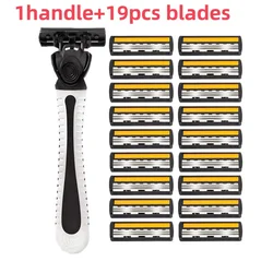 Men's Professional Reusable Safety Shaver with Three-Layer Blade (Y5)