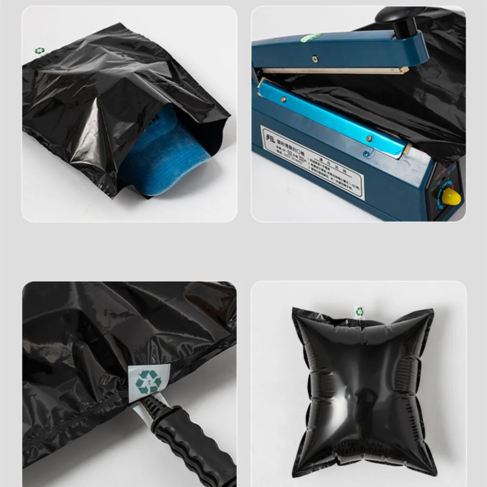 Bottom Opened Inflated Bag 20pcs Inflatable Air Buffer Plastic Packaging Pouches, Shipping Cushioning Anti-Pressure Filling Pack 6