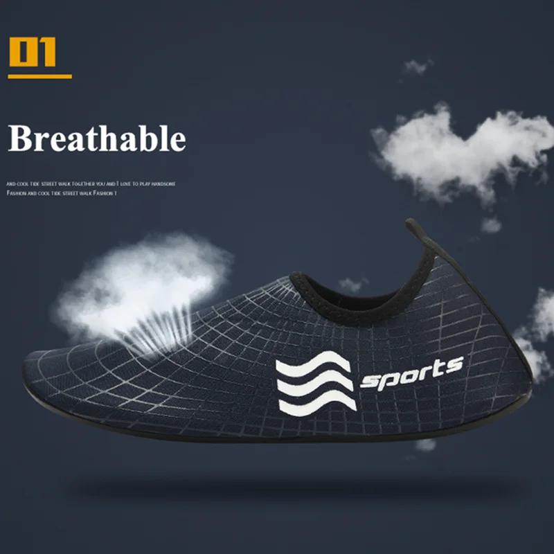 Comfortable Quick Dry Mans Beach Surfing Slippers Flat Soft Aqua Shoes Mans Footwear Swimming Shoes Male Diving Beach Shoes 2
