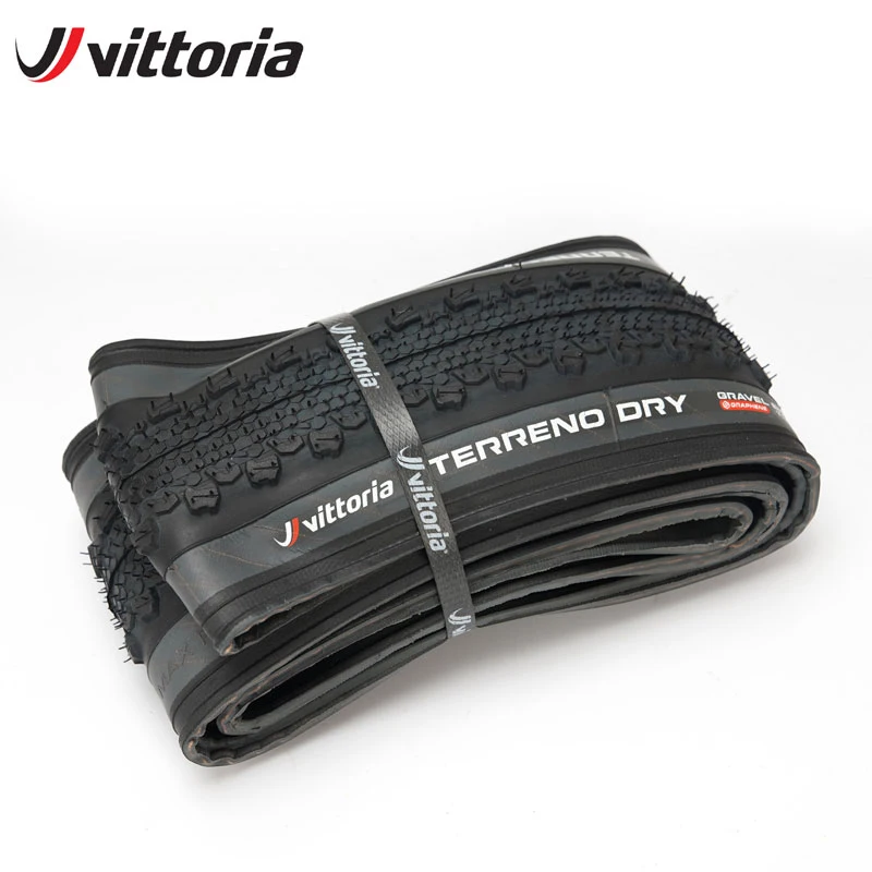 Pneu de vélo de route sans chambre à air Vittoria 700x33C/37C/40C TERRENO DRY Gravel Endurance 120TPI pour le cyclisme longue distance