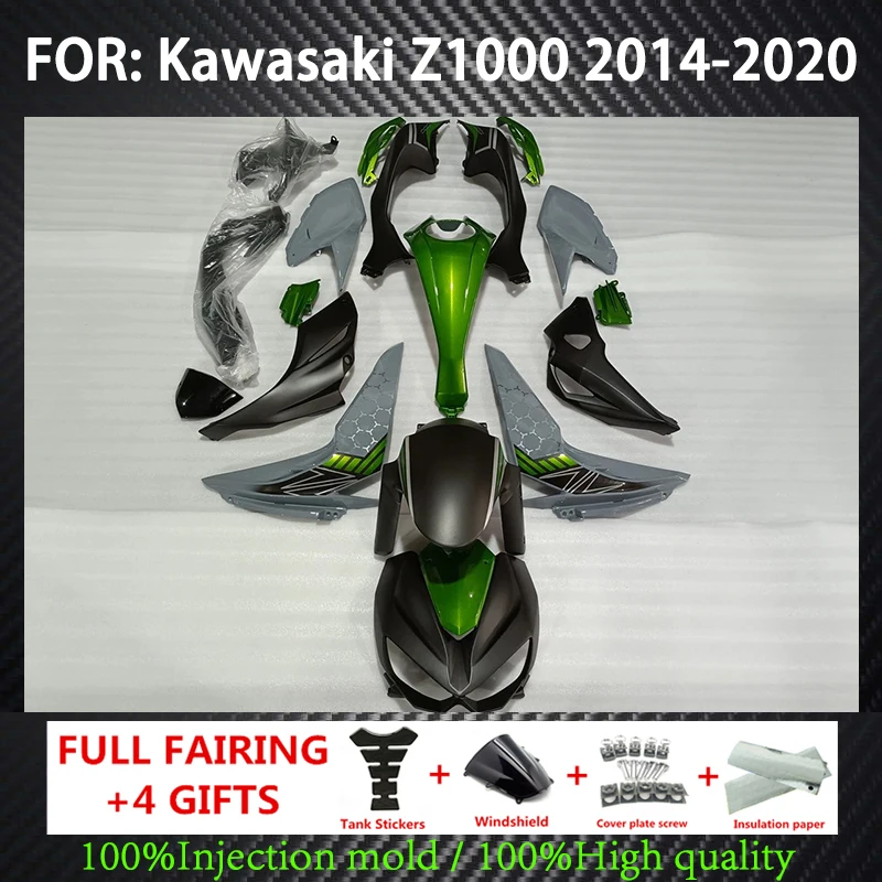 

Motorcycle injection molding Fairing Kit For Kawasaki Z1000 2014 2015 2016 2017 2018 2019 2020 Bodywork gray fairings