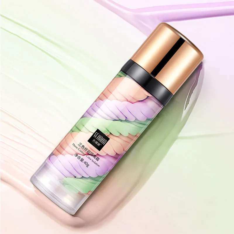 Makeup Cream Three color press release concealer isolate facial base brightening