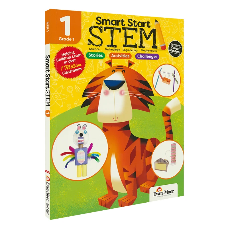 

Эван-Мор умный старт Stem, класс 1: научная технология математика, в возрасте 5 6 7 8, книга на английском языке 9781629385419