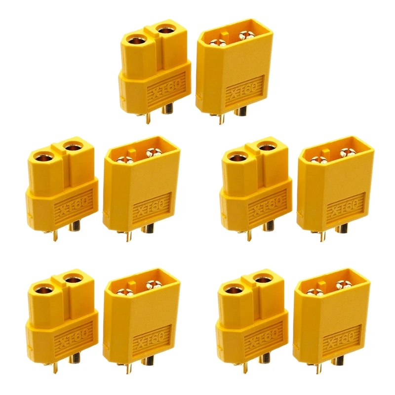 

10pcs XT60 Connector Plug For RC Quadcopter FPV Racing Drone Lipo Battery