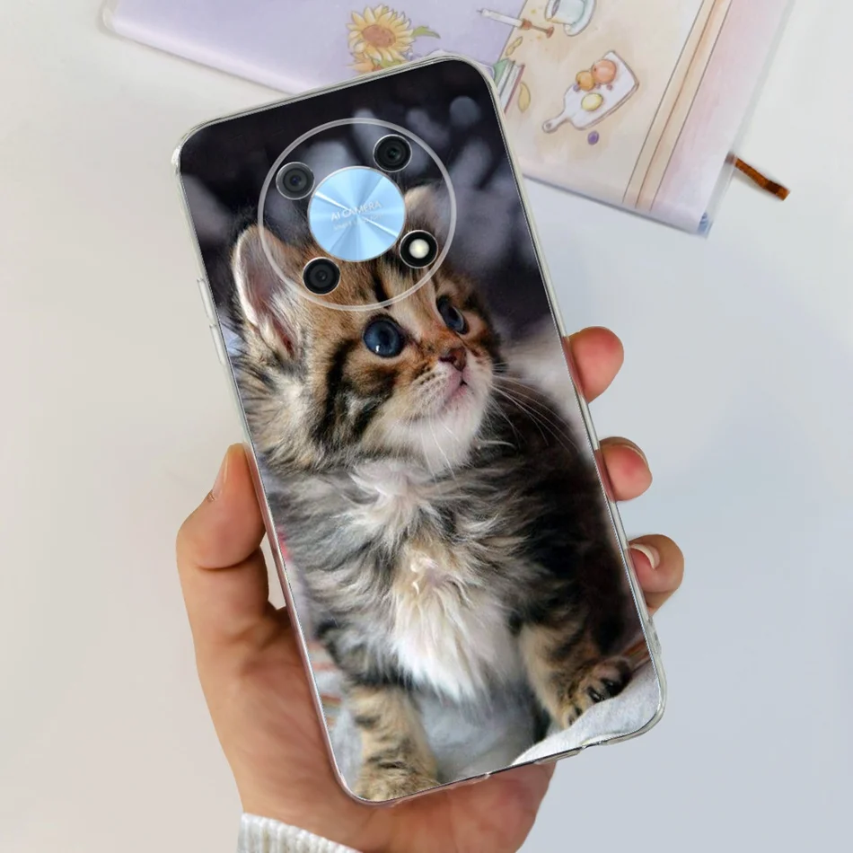 Elegant Printing Soft Silicone Clear TPU Slim Phone Case