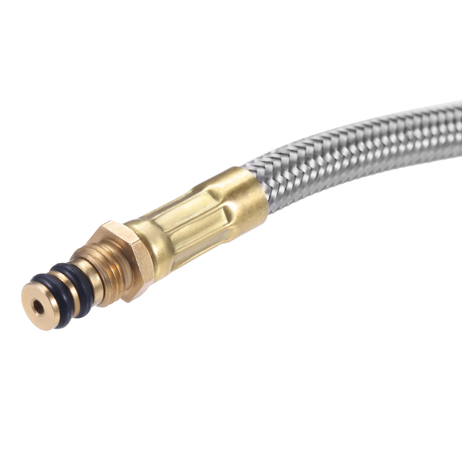 44cm Gas Adapter Extension Hose Stainless Steel Braided Pipe Gas Can connection to Stove Copper End Connectors Portable Set