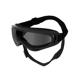Adjustable Anti - UV Pet Dog Goggles - Black Protection Sunglasses (Grey lenses)