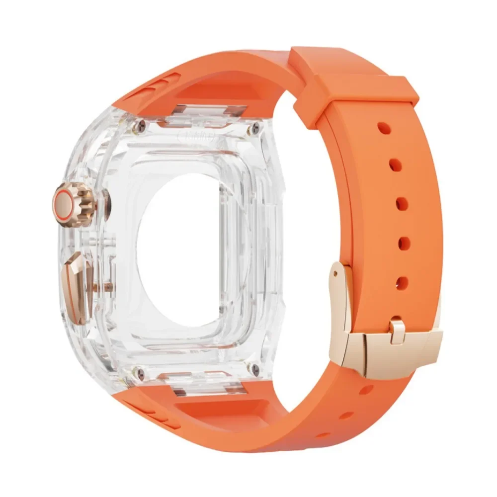 Apple Watch Case Conversion Kit Silicone Band For Apple Watch series10 9 8 7 6 5 se Ultra2 49mm 46mm 44mm 45mm 40mm 41mm apple watch screen protector case watch case apple watch strap
