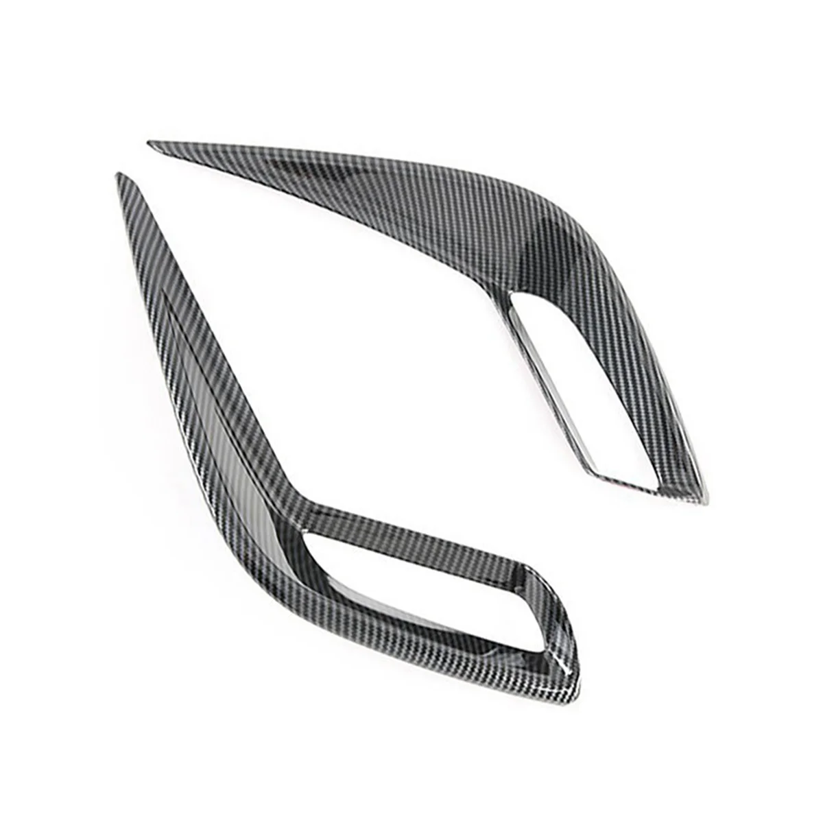 

For 2020 2021 Car Carbon Fiber Rear Fog Light Lamp Bezel Cover Trim Exterior Garnish