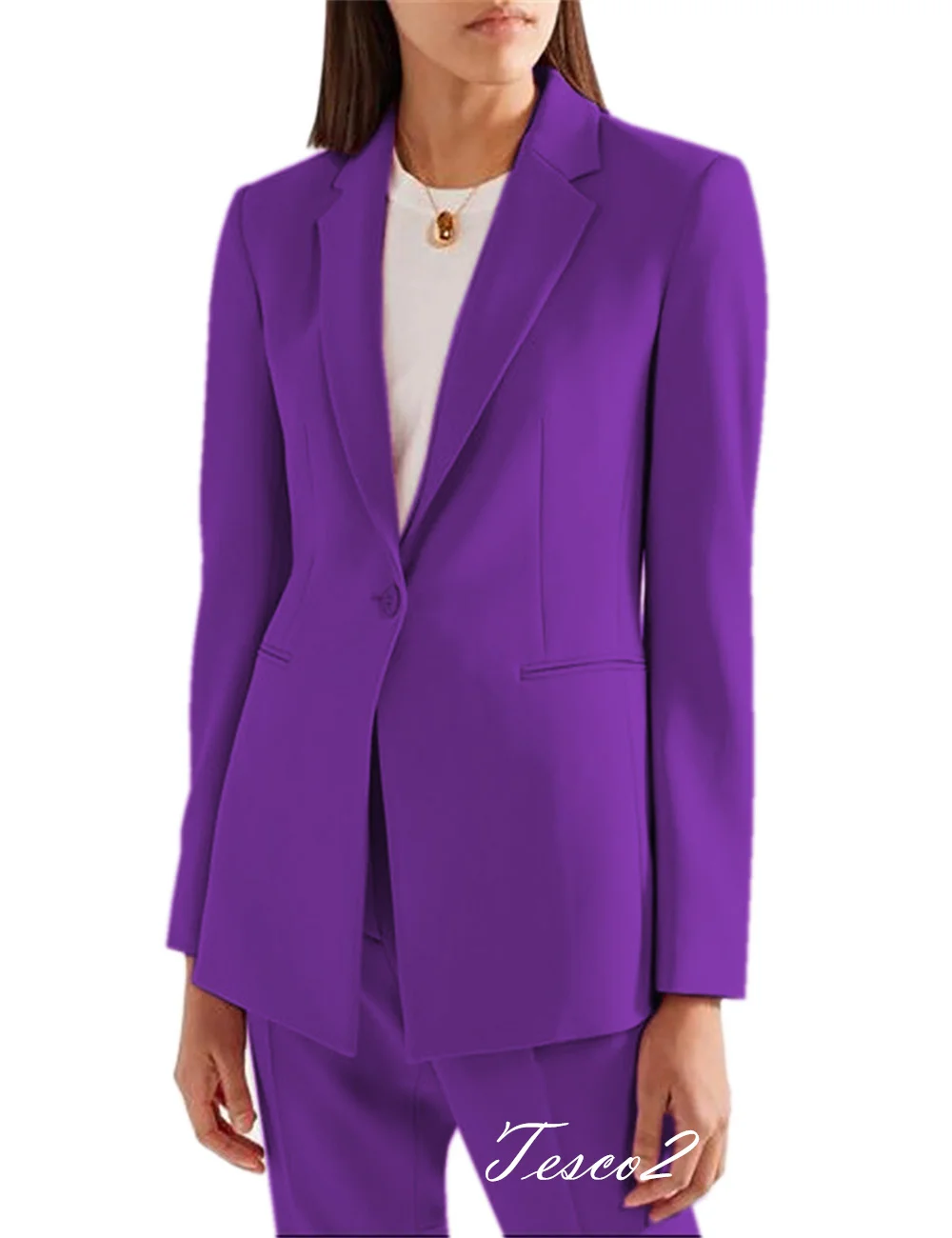 Tesco Women Suit Blazer And Pants Formal Pants Sets For Office Lady Pantsuit Women 2 Piece Elegant Outfits ropa de mujer