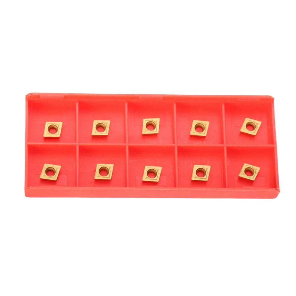 

10pcs/set CCMT 060204 /CCMT 21.51 US735 CNC Carbide Inserts Metalworking Tool High Grip Easy Replacement Cast Iron Compatible