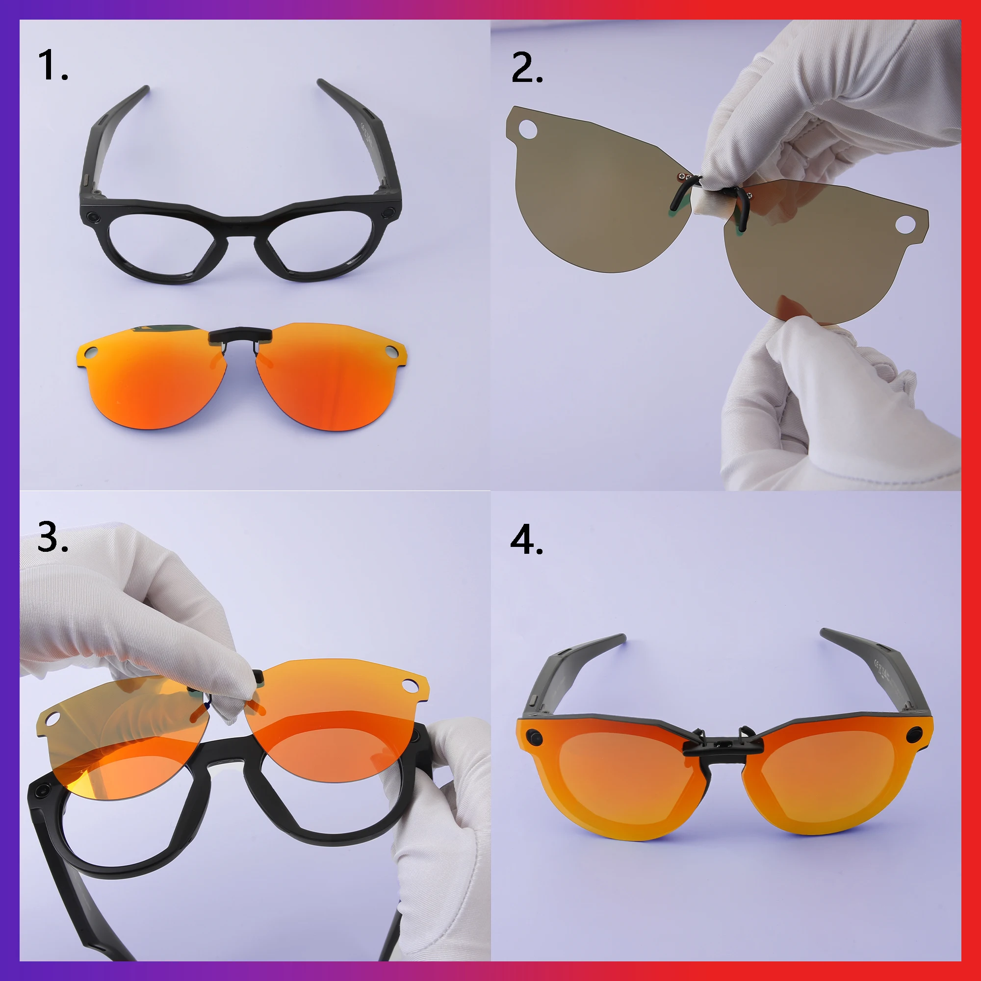 ELuxonsight 편광 클립온 선글라스는 Oakley Airdrop OX8046-59 선글라스용 안경에 클립으로 고정됩니다- 다양한 색상