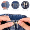 1/4Set Adjustable Waist Buckle Cross Star Shape Jean Buttons Pins Detachable Metal Buttons Waist Tightener Clothing Accessories 5