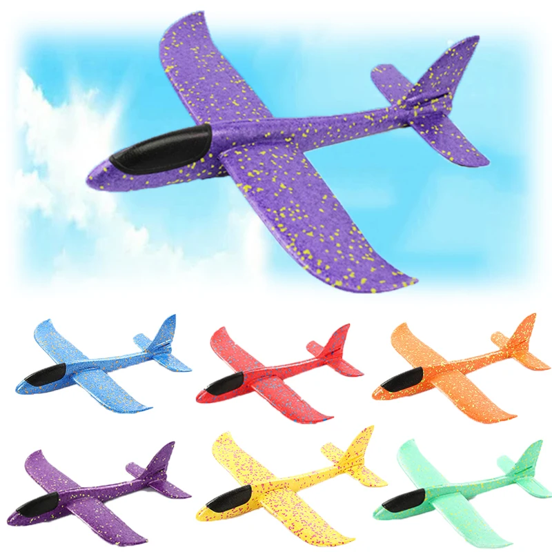 

38CM Big Foam Plane Glider Hand Throw Airplane Light Inertial EPP Bubble Planes Outdoor Launch Kids Toys for Children Boys Gift