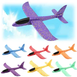 38CM Big Foam Plane Glider Hand Throw Airplane Light Inertial EPP Bubble Planes Outdoor Launch Kids Toys for Children Boys Gift