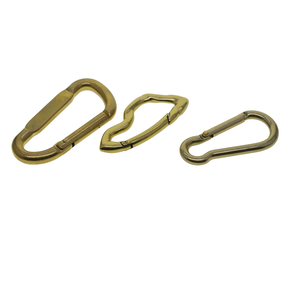 12 Ganci A Molla Moschettone In Acciaio Da 5.1 Cm - Portata 45 Kg, Rivestiti Antiruggine, Per Campeggio, Arrampicata, Escursionismo E Organizzazione Casa