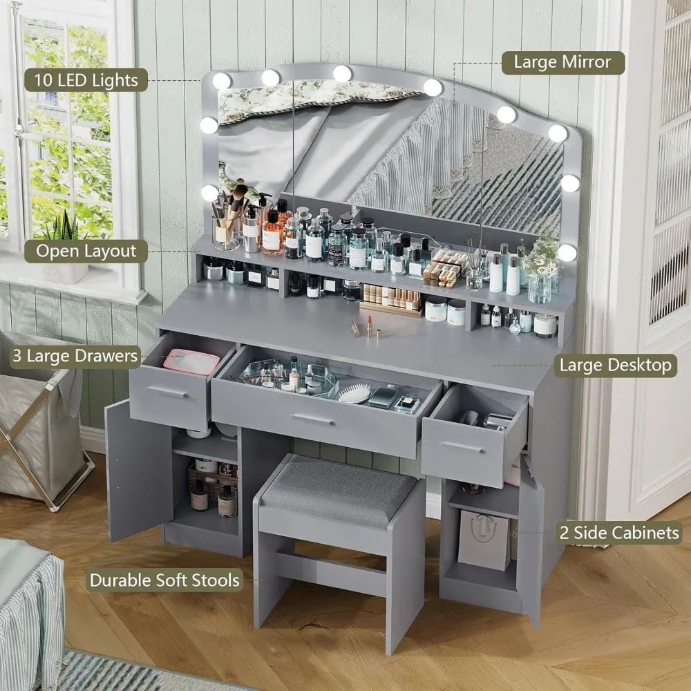 Gray Vanity Dressing Table 3