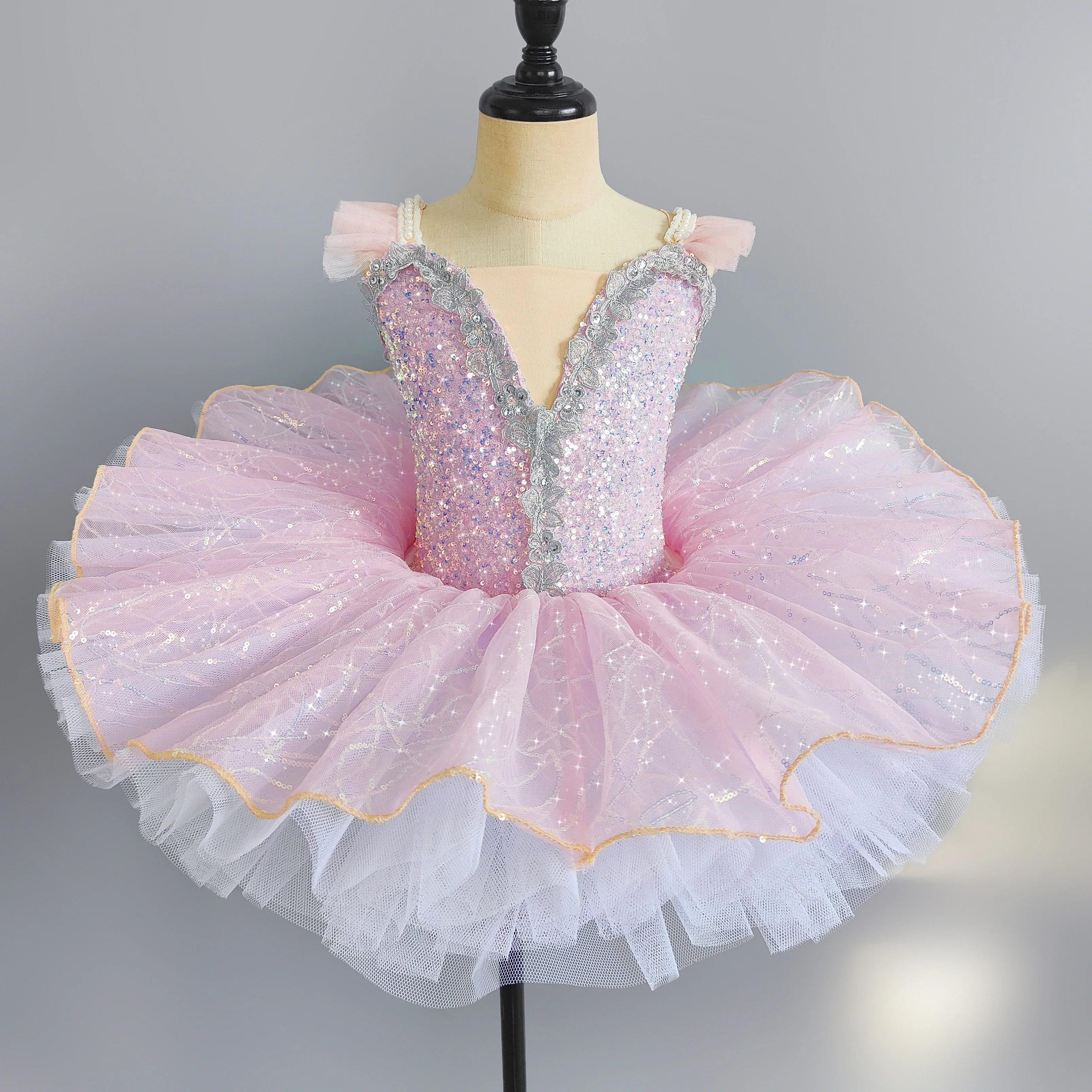 

Professional Ballet Tutu For Girls Kids Classic Costum Size Ballerina Leotard And Tutu Skirt Adult Women Dance Performance Dress