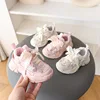 Children's Shoes Sneakers Spring and Fall Seasons Models Girls Non-slip Soft Bottom Crystal Butterfly Cute Princess Shoes 1