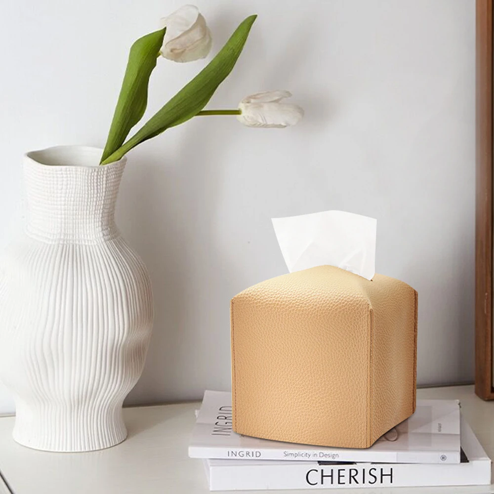 New Tissue Box Car Tissue Container PU Material Modern Style Holder/Organizer Home Office Bathroom Bedroom Box
