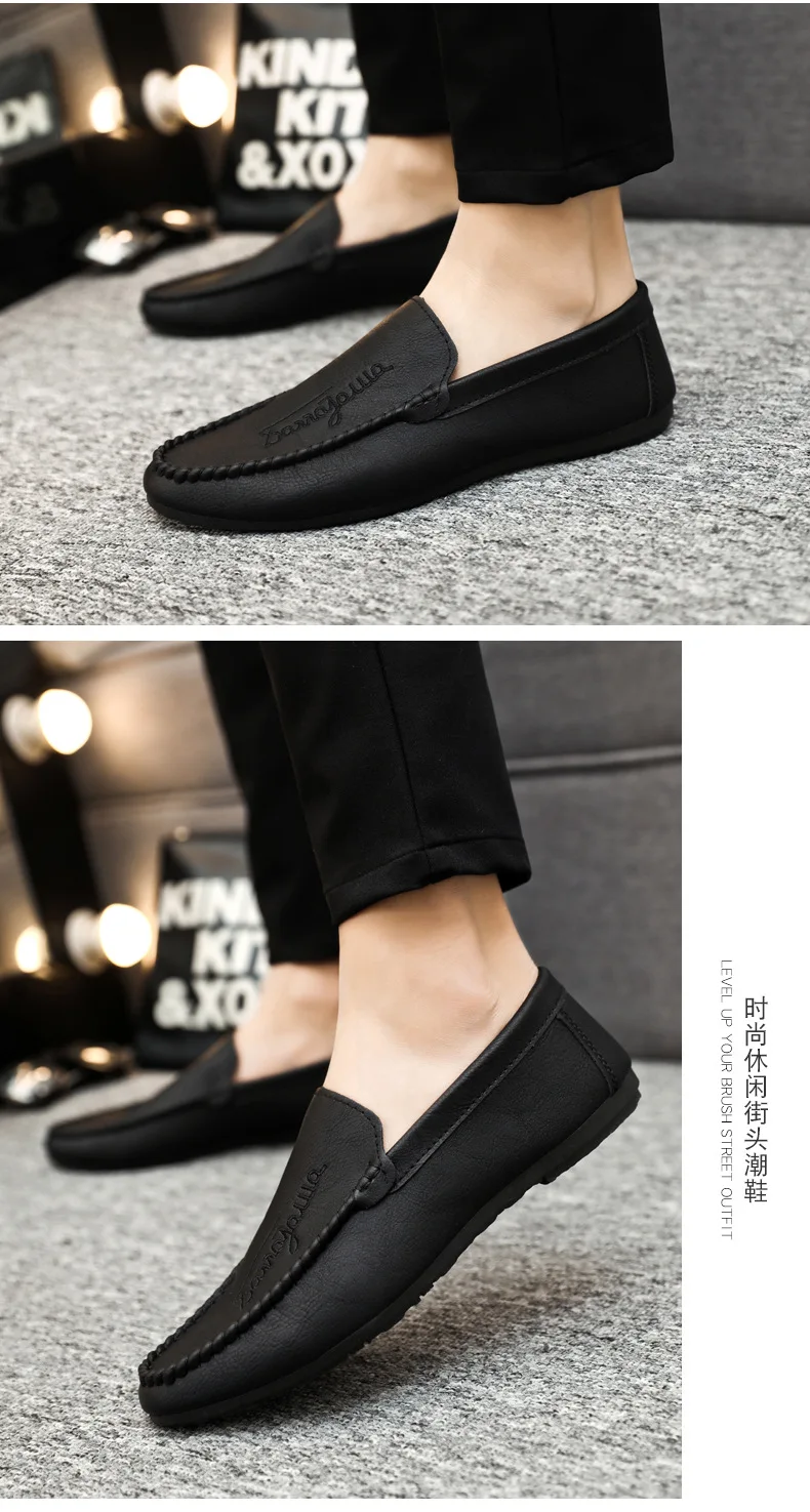 2022 Spring Summer New Men's Loafers Comfortable Flat Casual Shoes Men  Breathable Moccasins Slip-on Soft Leather Driving Shoes - Leather Casual  Shoes - AliExpress