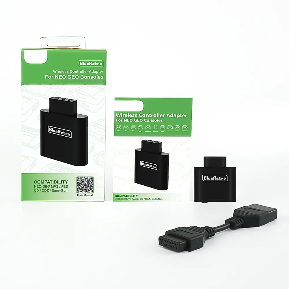 Wireless Controller Adapter for SNK MVS NeoGeo AES CD CDZ Conosle PS5 PS4 8bitdo Switch Xbox Series X S Controller BlueRetro