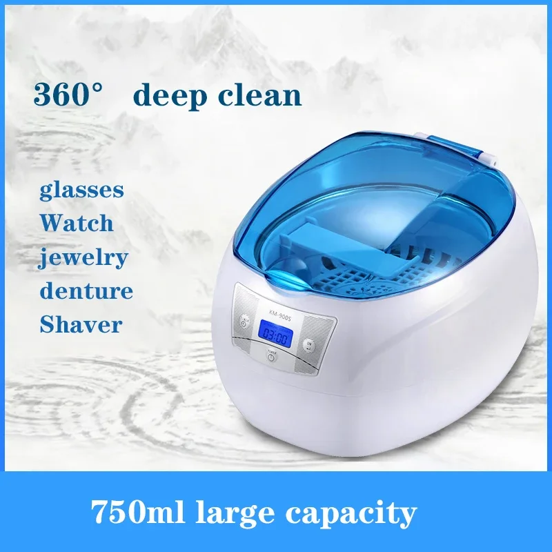 KM-900S/KM-900T Household Ultrasonic Cleaner Glasses Jewelry Cleaning and Cleaning Multifunctional Ultrasonic Cleaner