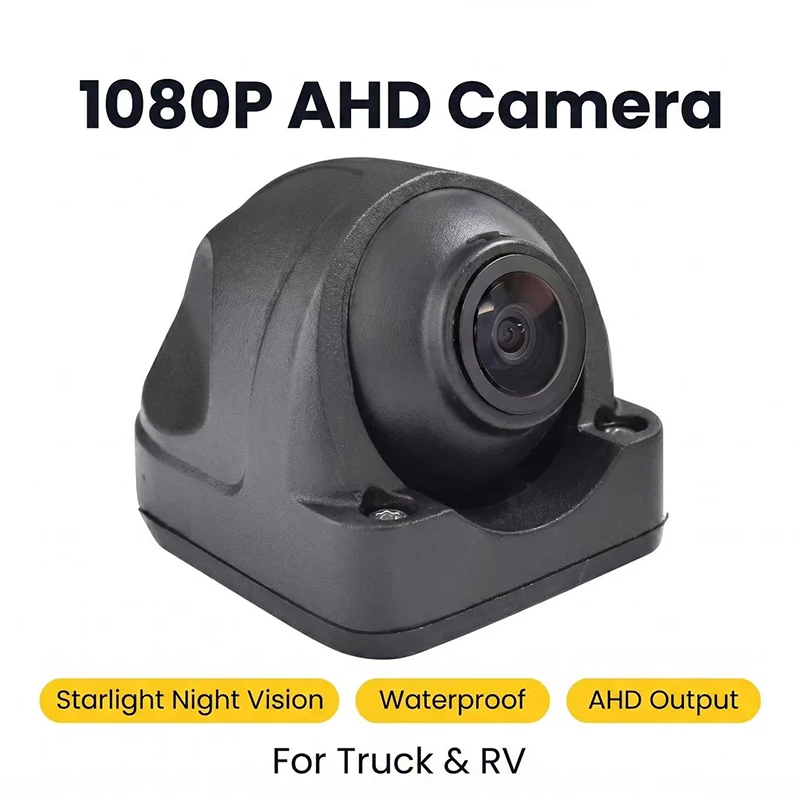 JISUIDA 12V 36V AHD HD 1080P 720P 좌우측 사이드 뷰 카메라 (트럭, 버스, 수확기, 사각지대 모니터링 차량용 카메라)