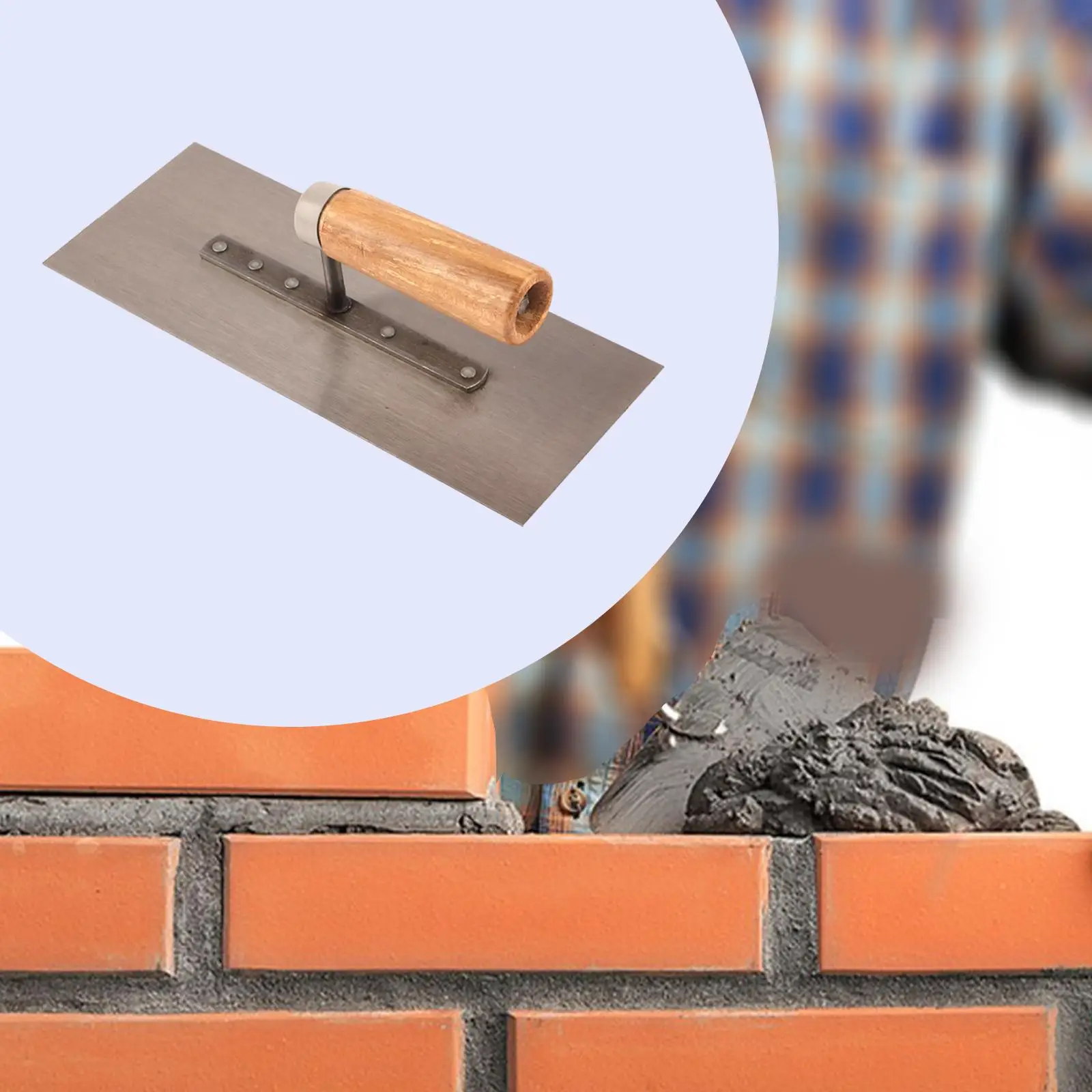 Masonry Finishing Trowel Bricklaying Trowel Bricklayer Professional Hand Tool Drywall for Tile Flooring Grout