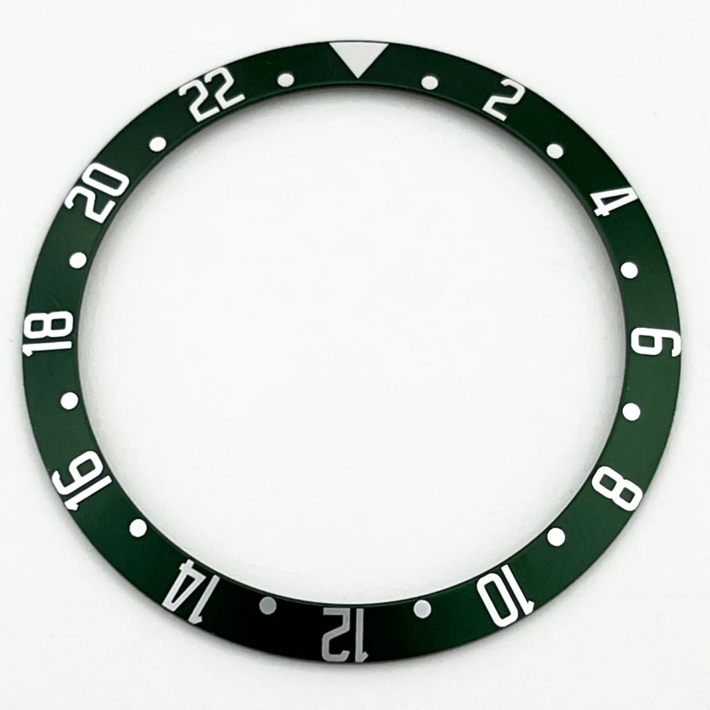 Premium High-Quality Aluminum Watch Bezel Insert – GMT Design, 39.5mm x 32.5mm