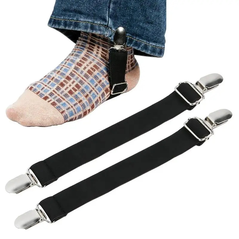 Motorcycle Pant Leg Clamps Adjustable Boot Straps Clips Pant Stirrups  Elastic Leg Straps for Women and Men Favors - AliExpress