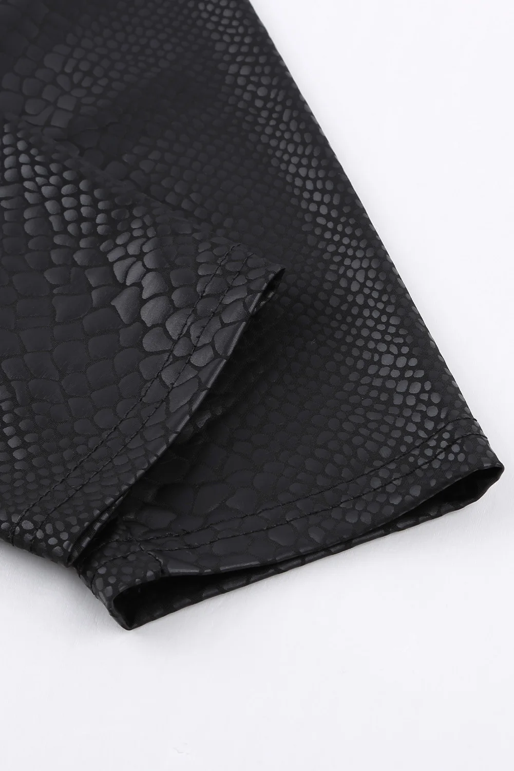 JIAHENG Woman High Waist Black Leggings Leopard Textured Stretchy Faux Leather Pants Female Sexy Skinny Autumn Leggings 2022 XL