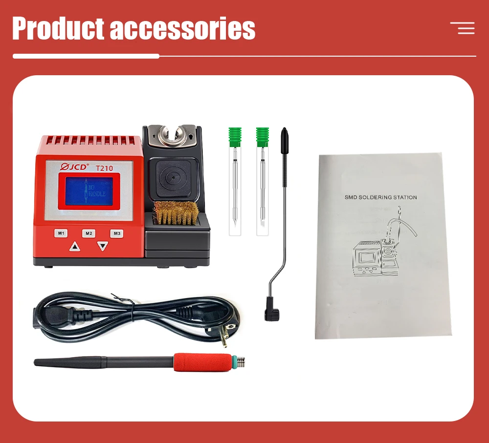 Soldering Iron Staion Repaid Heating Solder Iron Handle HD Display 2s Melting Ti