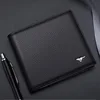 Septwolves Luxury Brand Men Wallet Original Genuine Leather Slim Bifold Card Holder Purse Wallet 4