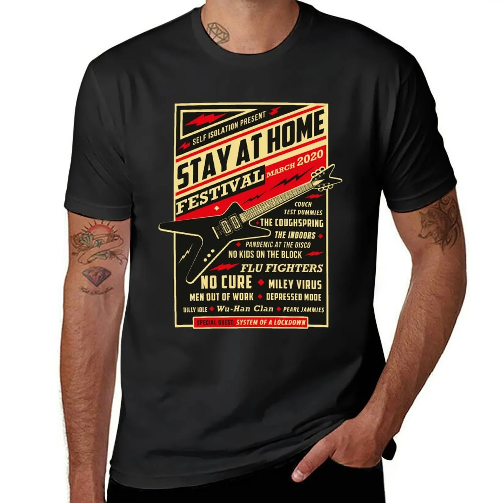 

Quarantine Social Distancing Stay Home Festival 2020 T-Shirt summer tops anime clothes anime oversized oversized t shirt men