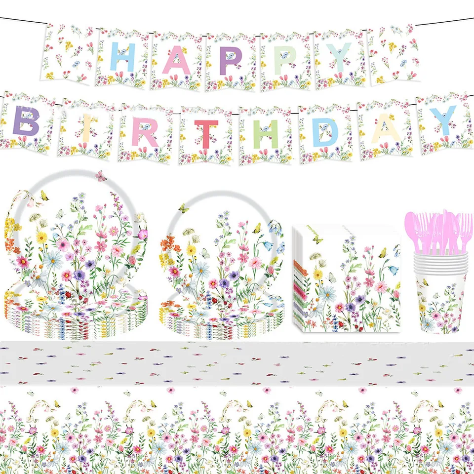 Fête des enfants fête des mères printemps fleur plantes bannière enfants  faveur chambre décor joyeux printemps thème fête d'anniversaire décor -  AliExpress, image size:960x960