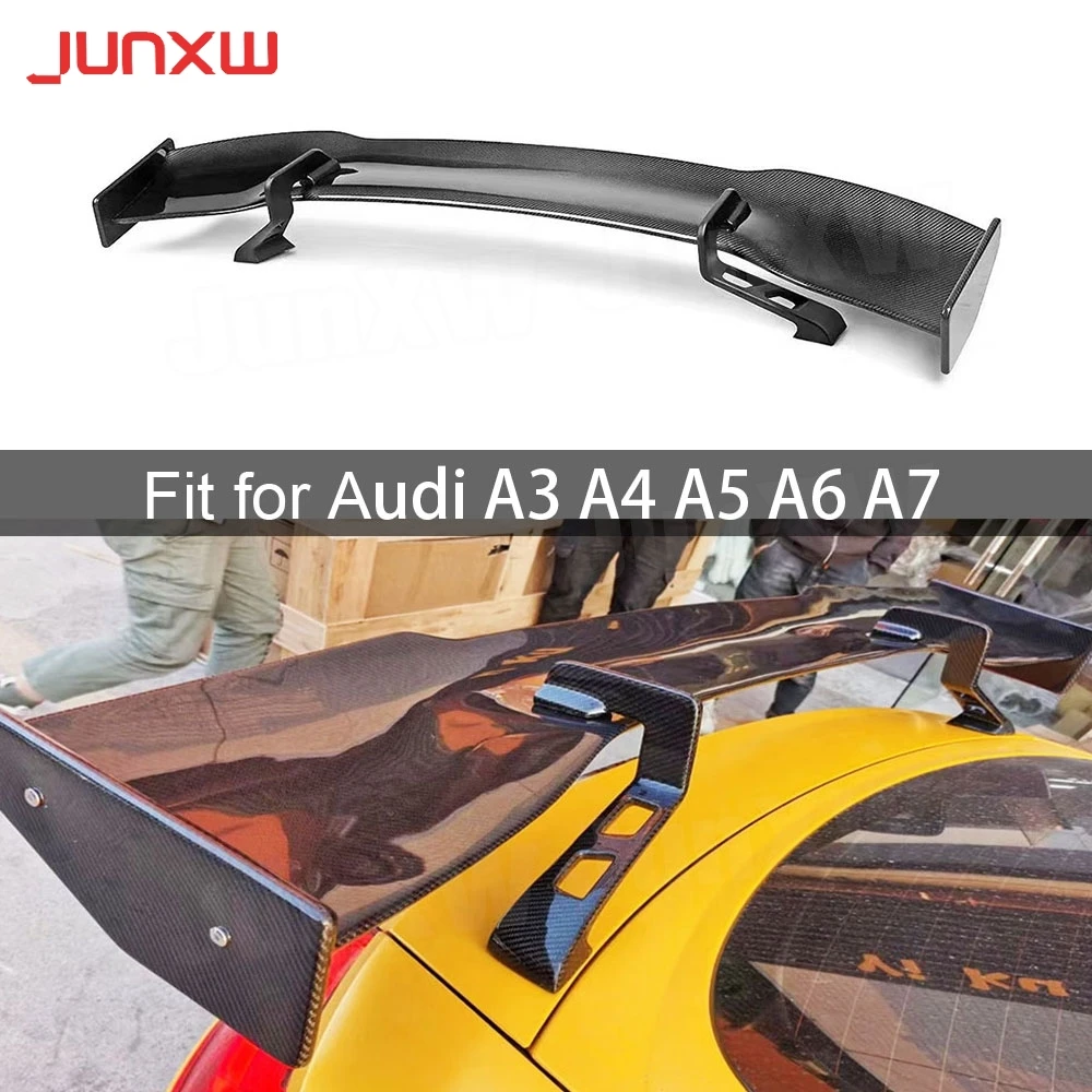 

Carbon Fiber / FRP Car Rear Trunk Spoiler Boot Lip Wing For Audi TT RS R8 A3 A4 A5 A6 A7 High-Kick Rear Spoiler Wing