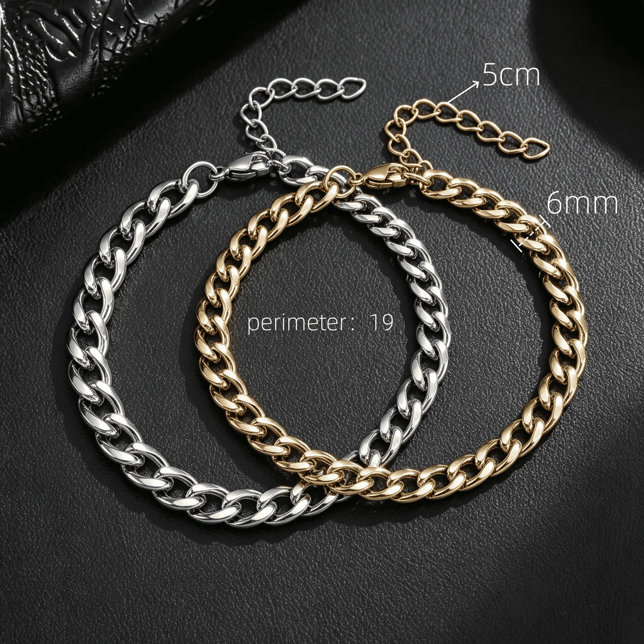 silver gold 6mm