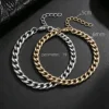Bracelet pour homme en acier inoxydable 316L, largeur 6/8 mm, style gothique Y2K cubain, accessoires rétro steampunk américains, prix de gros