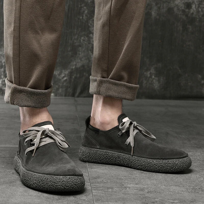 Summer Loose Fitting Leather Shoes Handmade Oxford Shoes Casual Shoes Versatile Men Leather Shoes Classic Man Business Sneakers 4
