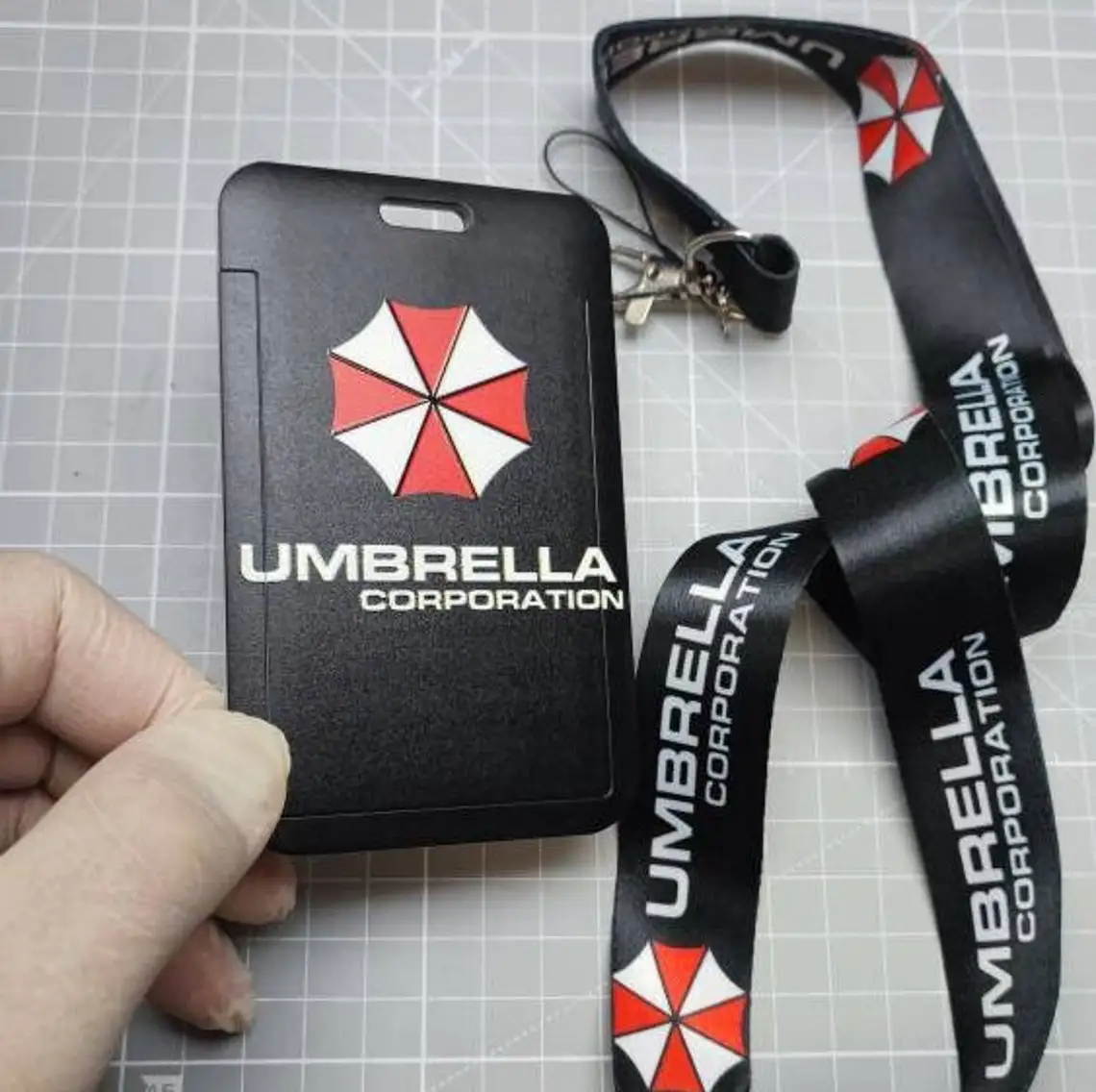 Фото Двухсторонний ремень для зонта и фотографий от компании Umbrella, ремешок на шею, держатели для карт и удостоверения личности с информационной картой о сотруднике №3