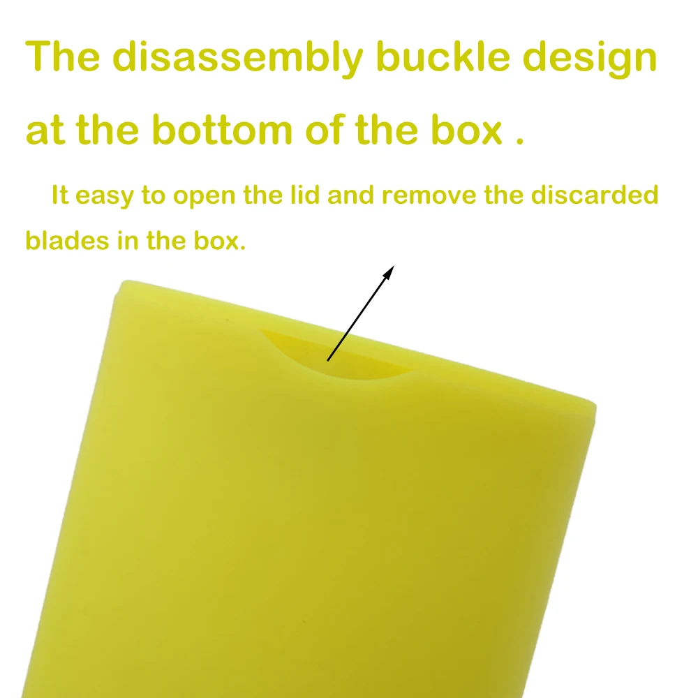 ALIWRAP Snap Blade Disposal Container with Magnet Storage Recycling Box Car Vinyl Wrap Film Cutting Knife Waste Blade Breaker 4