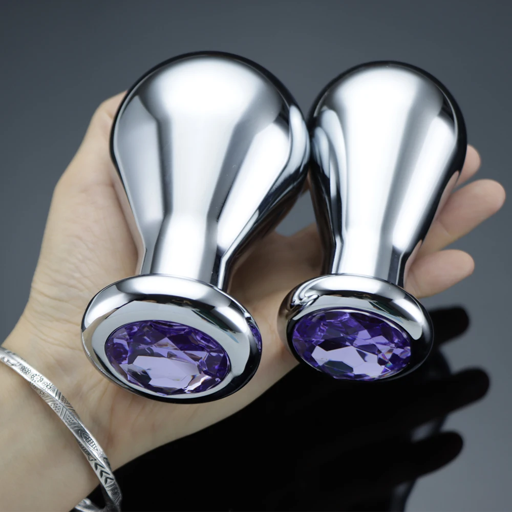 Plug anale in acciaio inox con sfere anali per massaggio_voghion.com