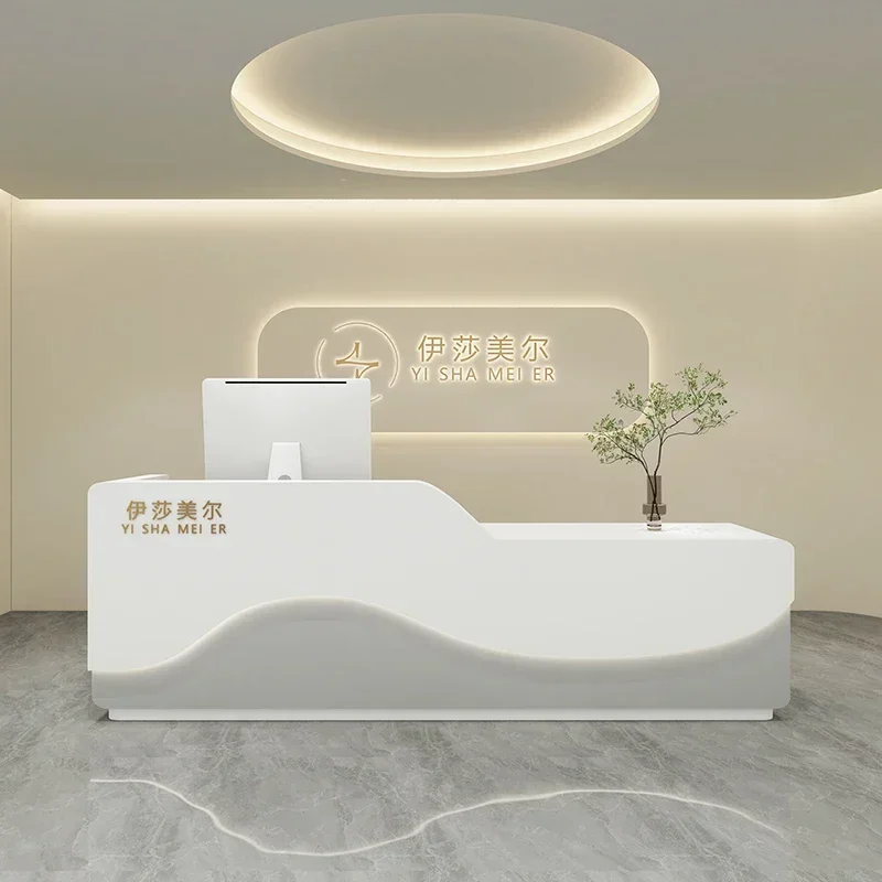 Customer Center Counter for Cash Register Atril Reception Salon 4060 Ti Clothing Store Motion Desk Computer Desks Office Chairs