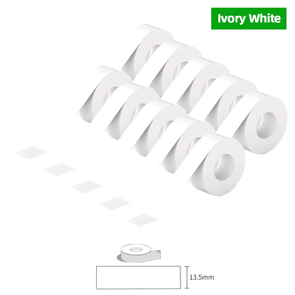 Niimbot 라벨러용 화이트 라벨 테이프, D11 D110 프린터 용지, 15x50mm, D11 라벨 스티커 용지 롤, Niimbot 라벨러 D110 라벨 프린터용 