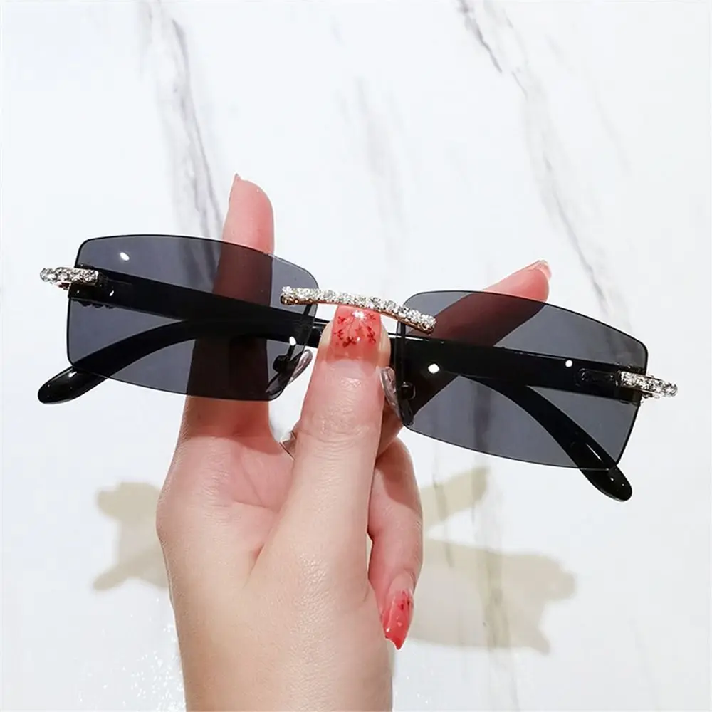 

Gradient Punk Sunglasses Retro UV400 Frameless Eyewear Driving Shades for Women & Men