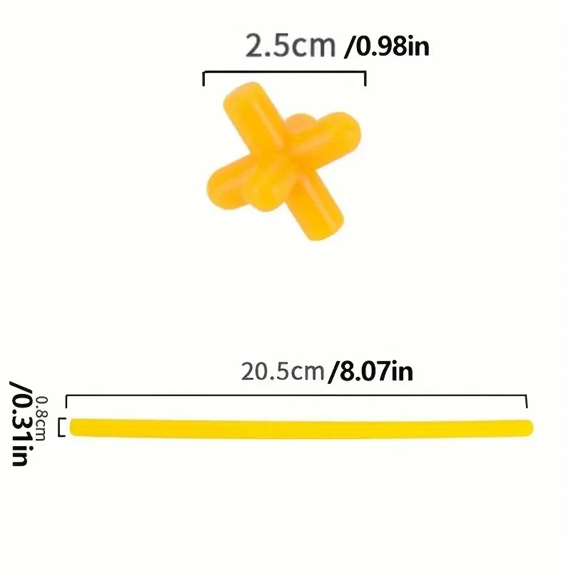 Straw Builder Interlocking Plastic Toys - Construction Engineering Fine Tube Building Blocks Creative Play Toys for Kids - 5
