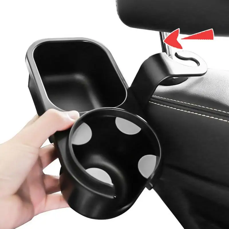 

2 In 1 Universal Car Headrest Cup Holder First Class ABS Material Seat Back Organizer Cup Holder Interior Car Accessories