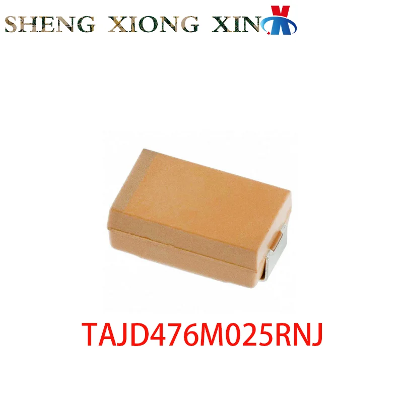 

10pcs/lot 100% NEW TAJD476M025RNJ SMD Tantalum Capacitors TAJD476M D476M025 Tantalum Solid Standard Grade