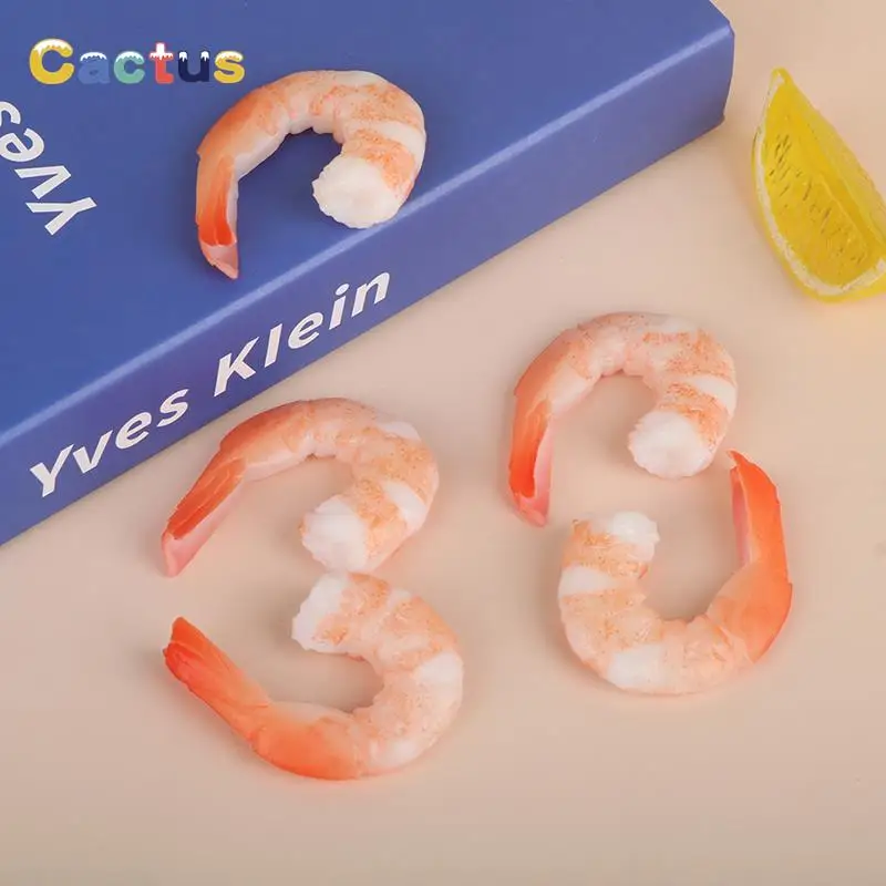 

5Pcs/Pack Simulation Shrimp Model High Imitation Shrimp Shooting Prop Photo Props PVC Shrimp